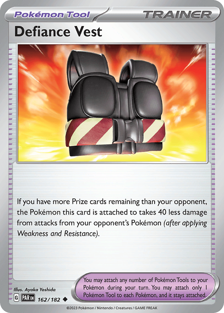 Defiance Vest — Paradox Rift Pokemon card
