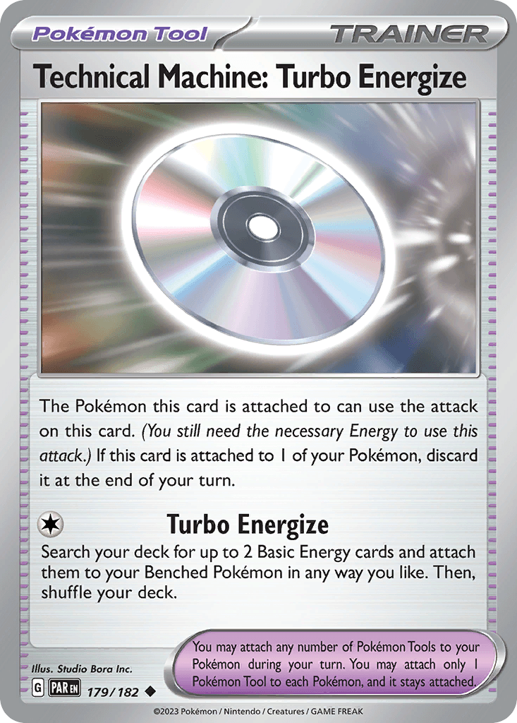 Technical Machine: Turbo Energize — Paradox Rift Pokemon card