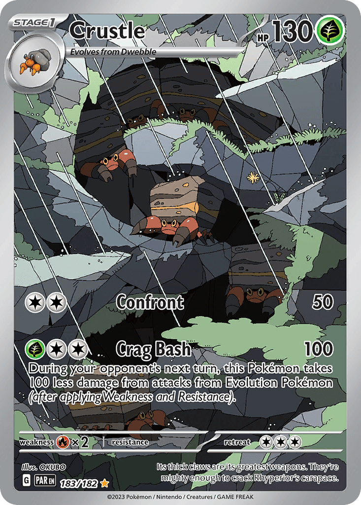 Crustle — Paradox Rift Pokemon card