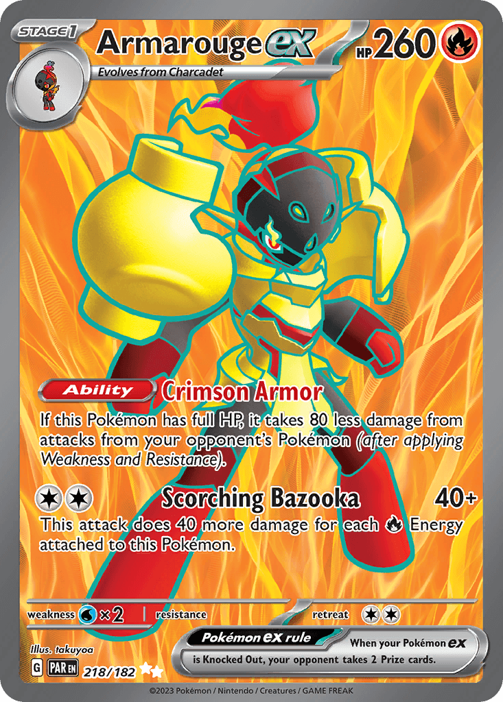 Armarouge ex — Paradox Rift Pokemon card