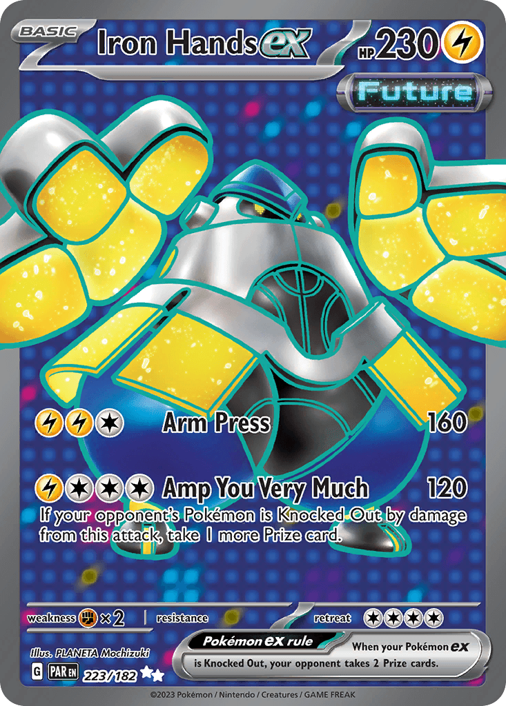 Iron Hands ex — Paradox Rift Pokemon card