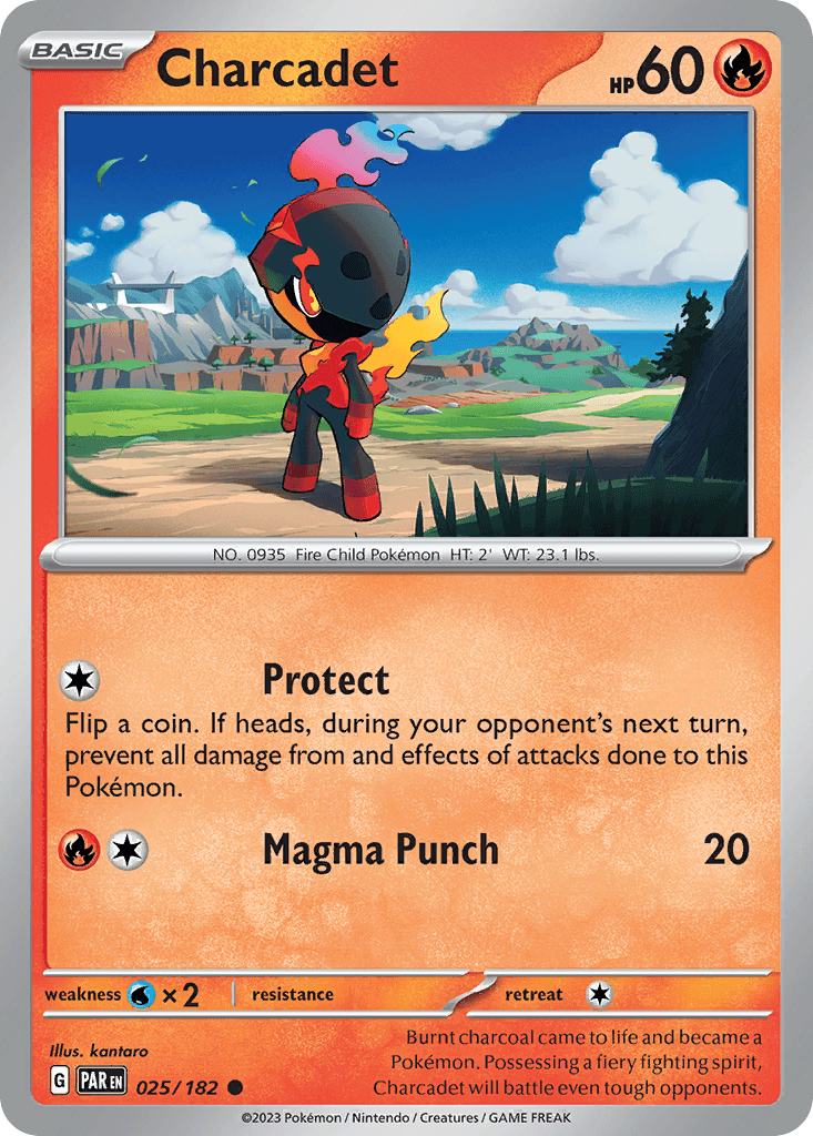 Charcadet — Paradox Rift Pokemon card