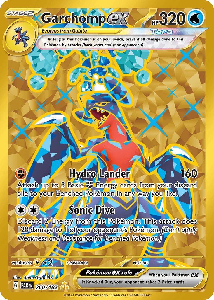 Garchomp ex — Paradox Rift Pokemon card