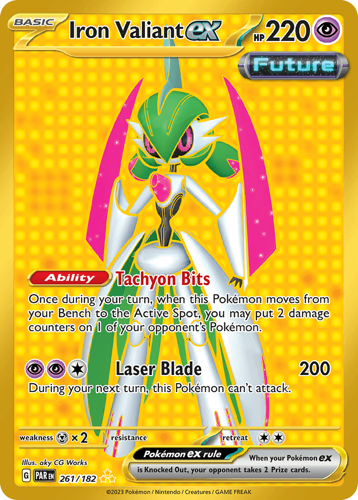 Iron Valiant ex — Paradox Rift Pokemon card