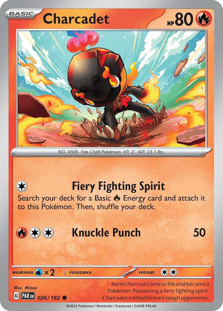 Charcadet — Paradox Rift Pokemon card