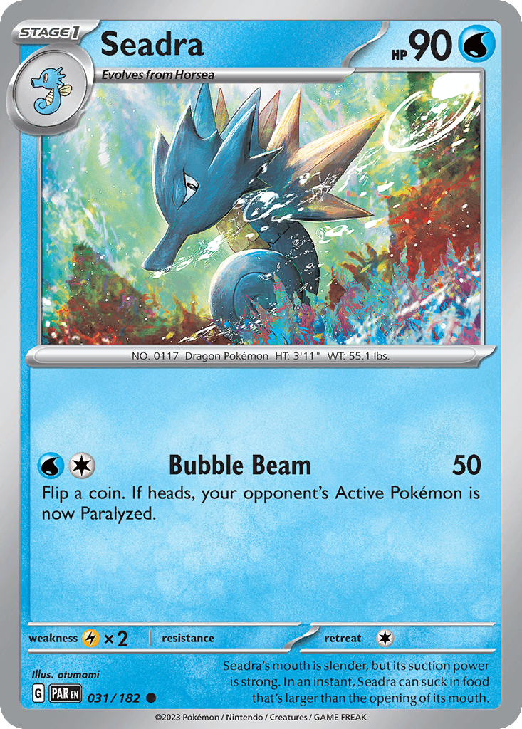 Seadra — Paradox Rift Pokemon card