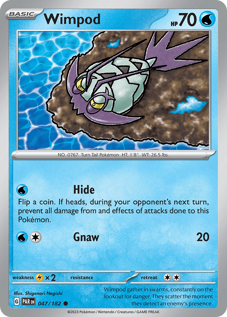 Wimpod — Paradox Rift Pokemon card