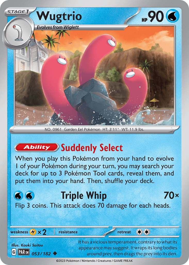 Wugtrio — Paradox Rift Pokemon card