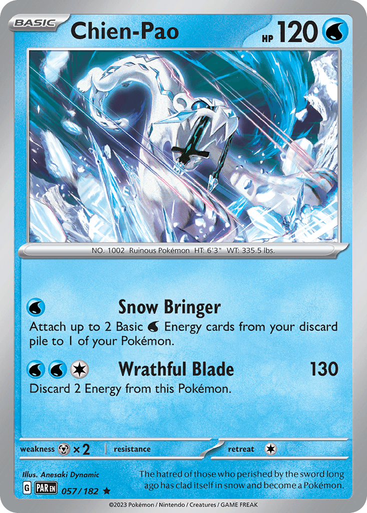 Chien-Pao — Paradox Rift Pokemon card