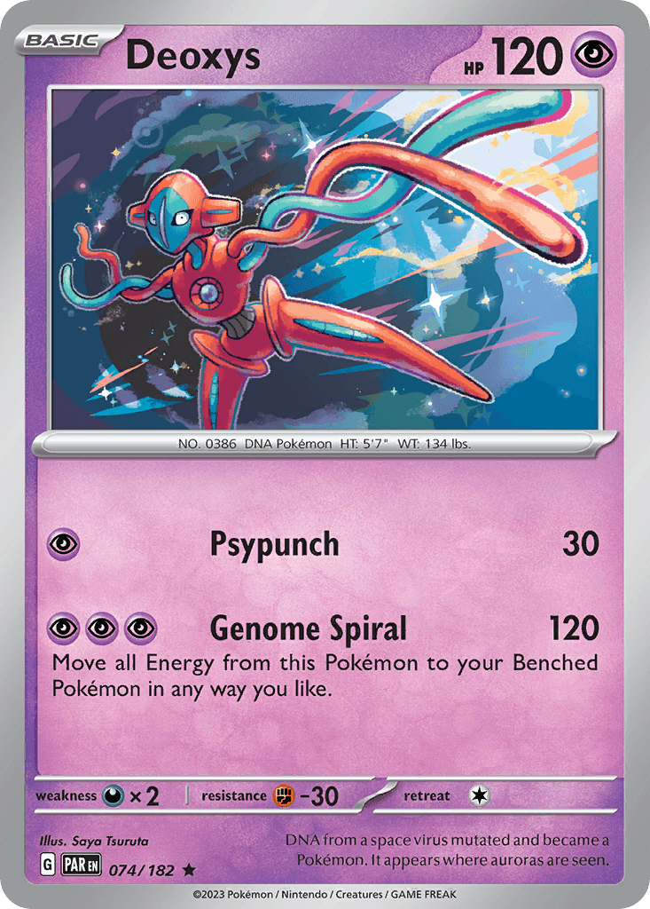 Deoxys — Paradox Rift Pokemon card