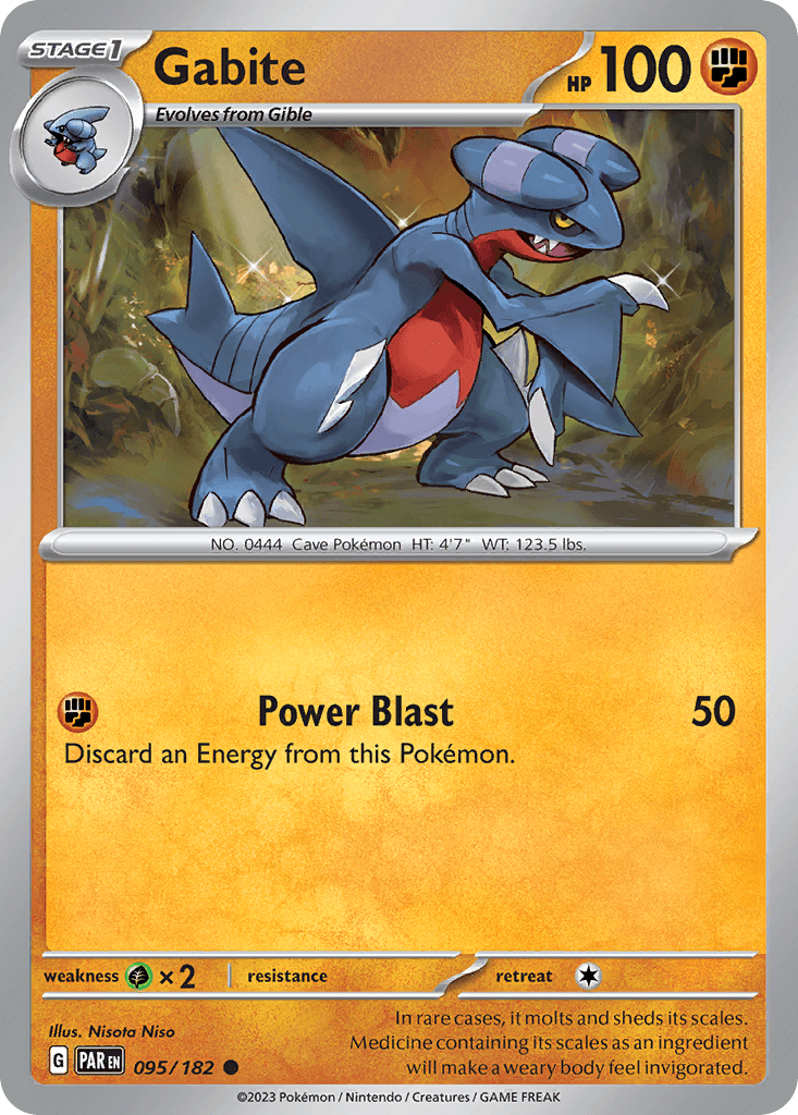 Gabite — Paradox Rift Pokemon card