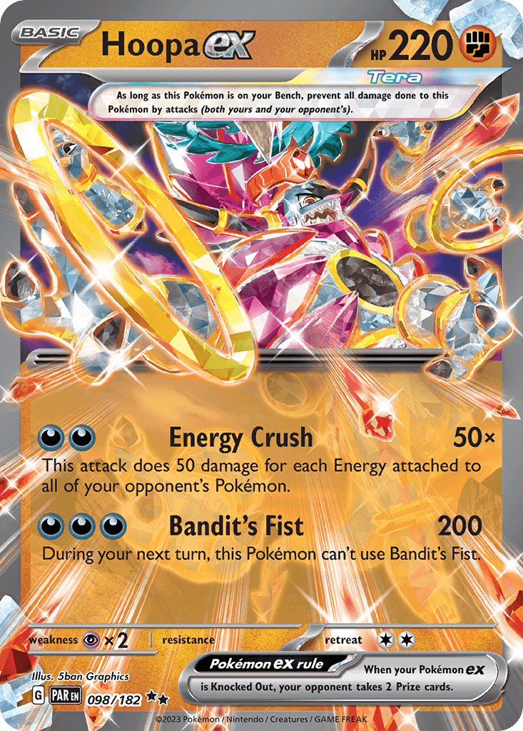 Hoopa ex — Paradox Rift Pokemon card