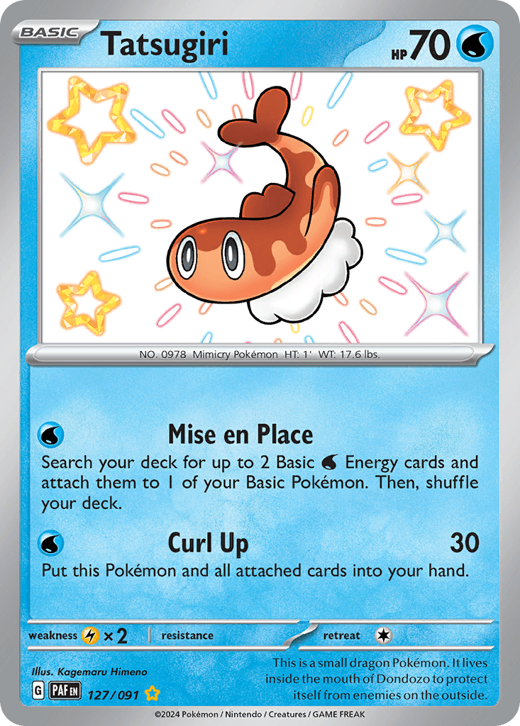 Tatsugiri — Paldean Fates Pokemon card