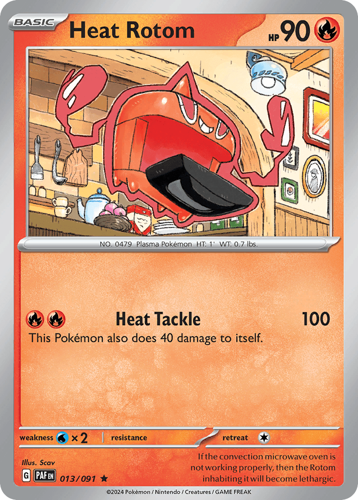 Heat Rotom — Paldean Fates Pokemon card