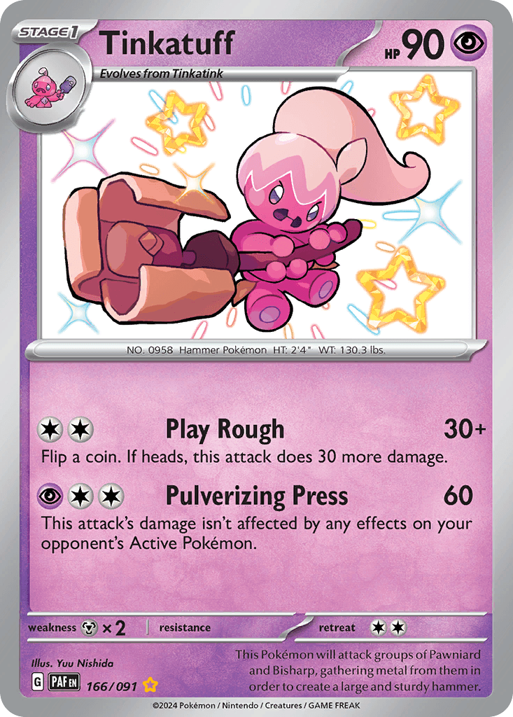 Tinkatuff — Paldean Fates Pokemon card