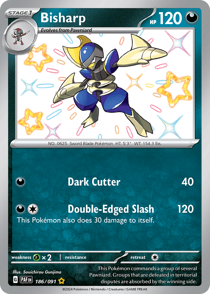 Bisharp — Paldean Fates Pokemon card