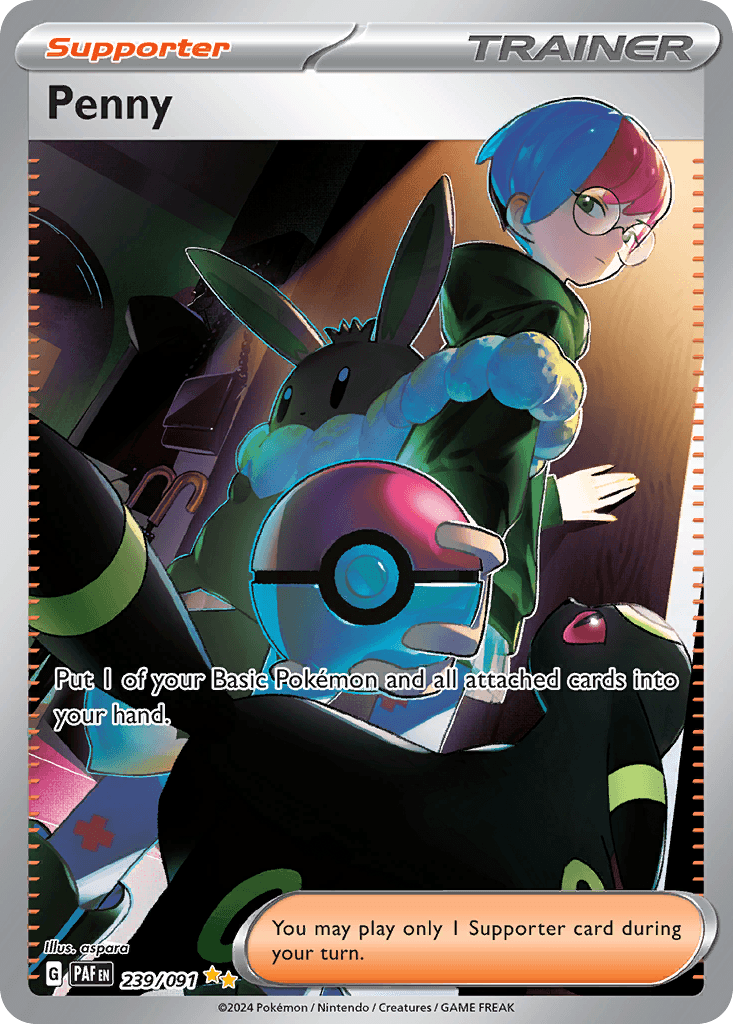 Penny — Paldean Fates Pokemon card