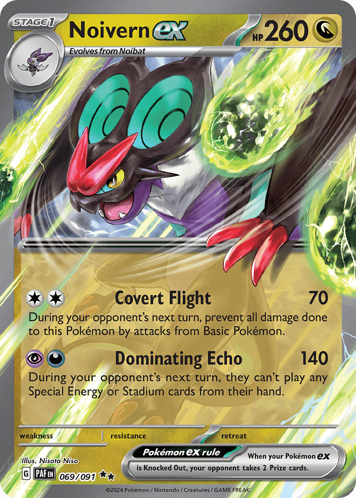 Noivern ex — Paldean Fates Pokemon card