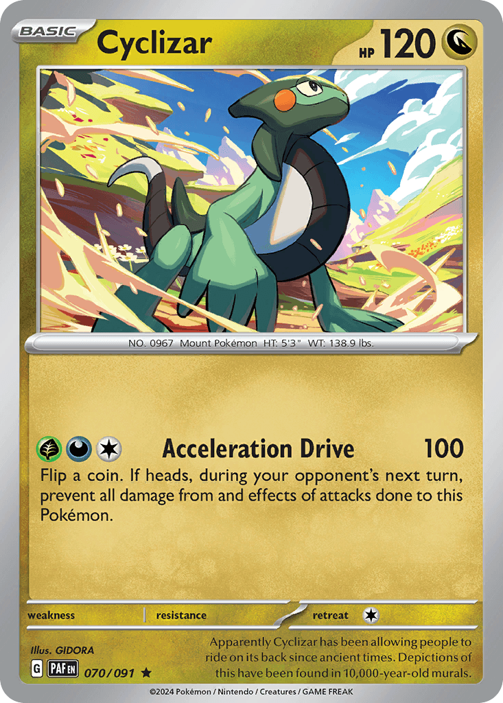 Cyclizar — Paldean Fates Pokemon card