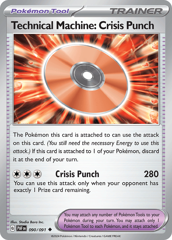 Technical Machine: Crisis Punch — Paldean Fates Pokemon card