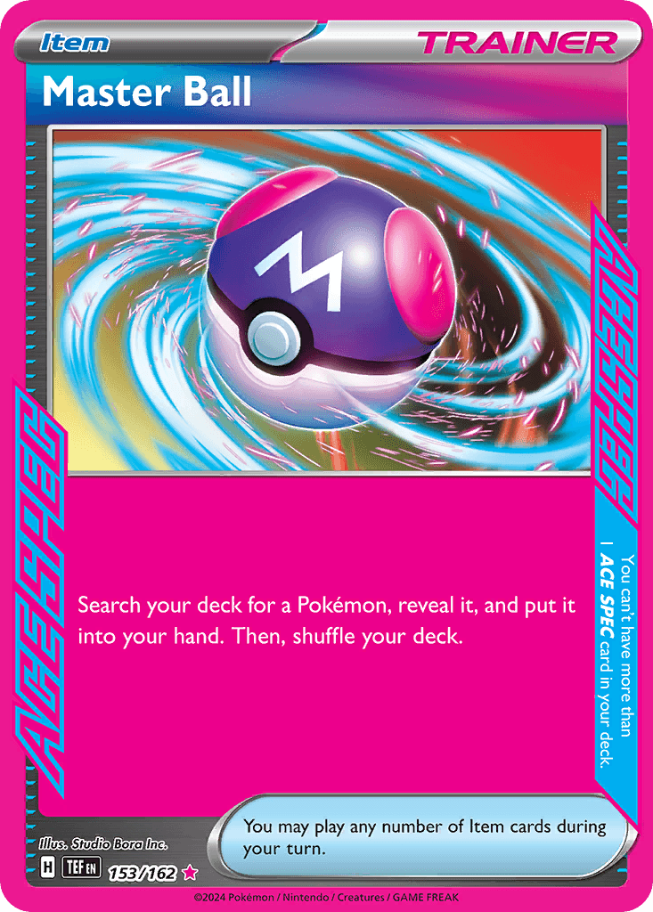 Master Ball — Temporal Forces Pokemon card