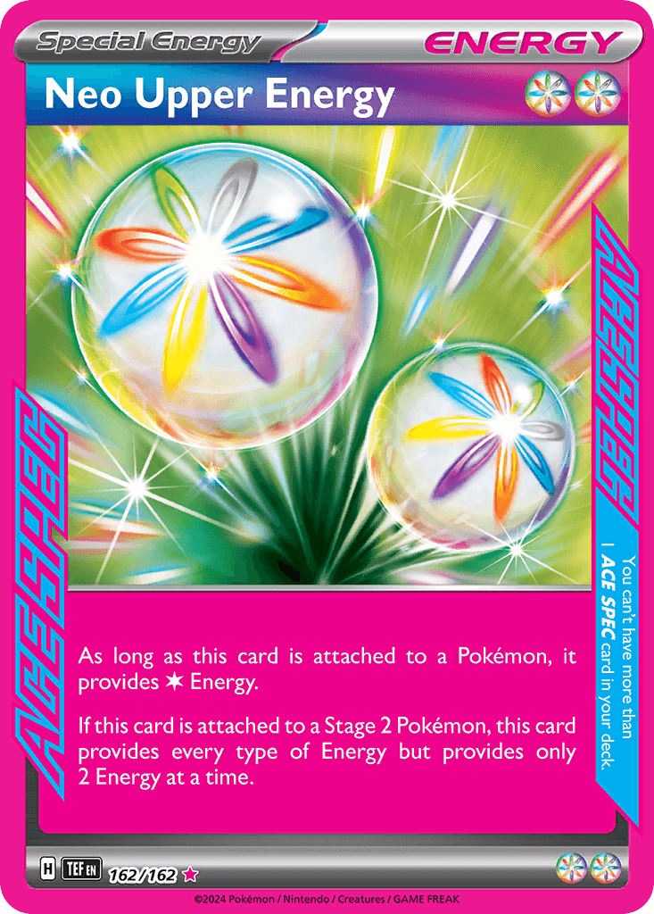 Neo Upper Energy — Temporal Forces Pokemon card