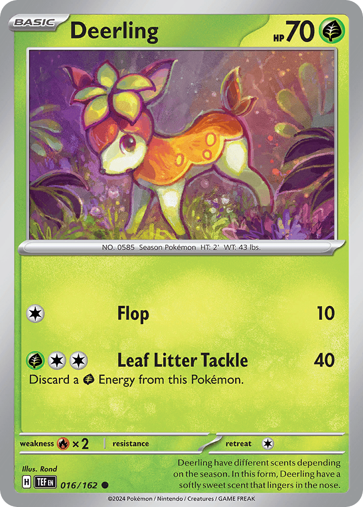 Deerling — Temporal Forces Pokemon card