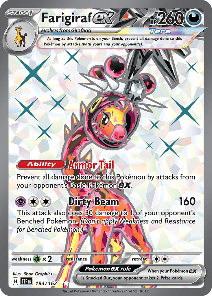 Farigiraf ex — Temporal Forces Pokemon card