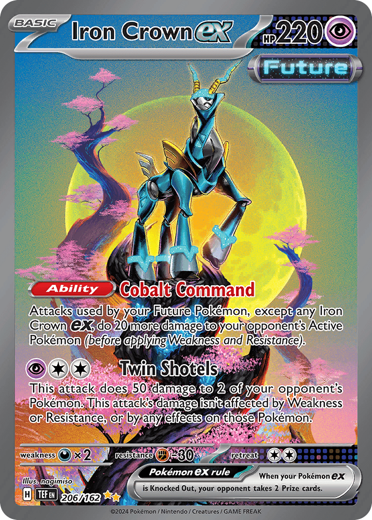 Iron Crown ex — Temporal Forces Pokemon card