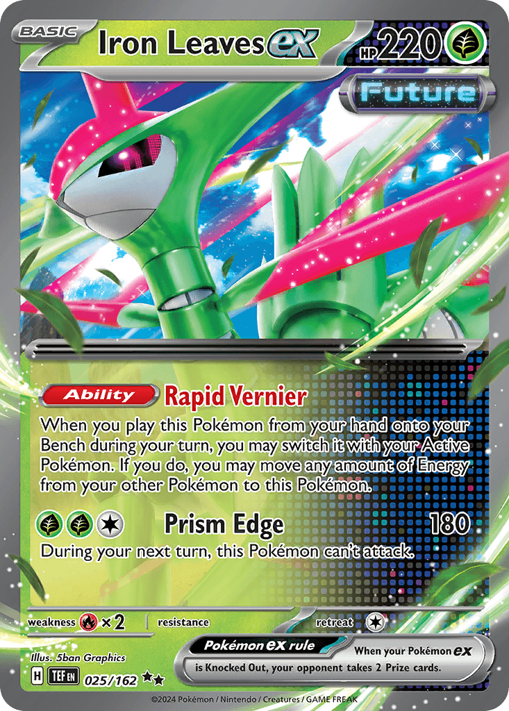 Iron Leaves ex — Temporal Forces Pokemon card