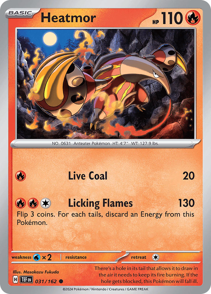 Heatmor — Temporal Forces Pokemon card
