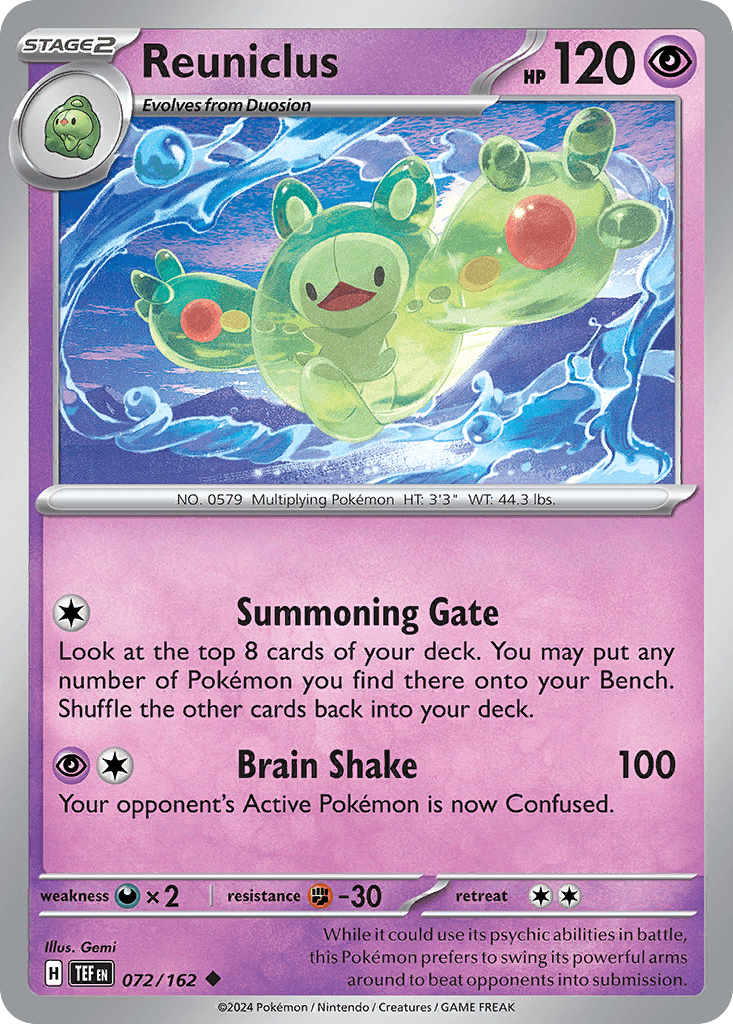 Reuniclus — Temporal Forces Pokemon card
