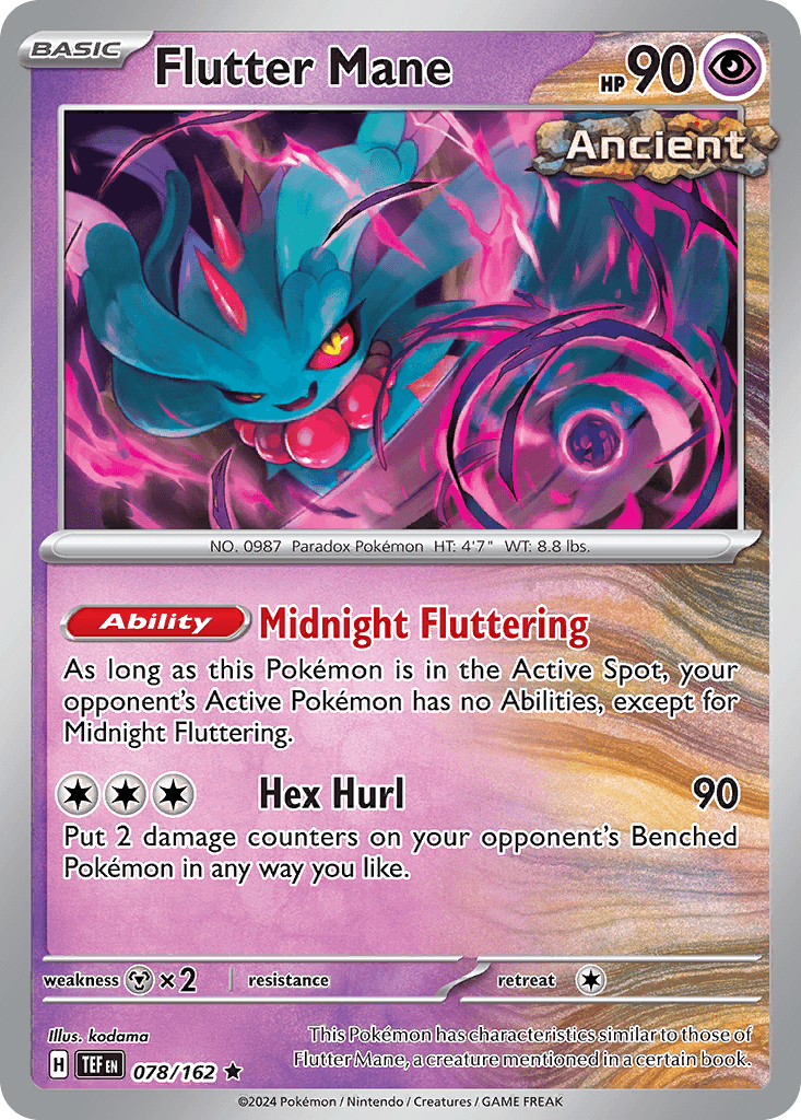 Flutter Mane — Temporal Forces Pokemon card