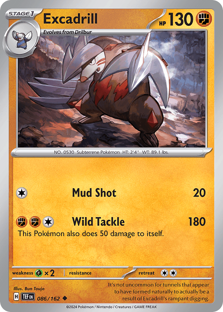 Excadrill — Temporal Forces Pokemon card