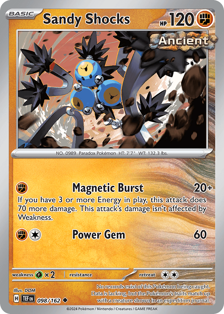 Sandy Shocks — Temporal Forces Pokemon card