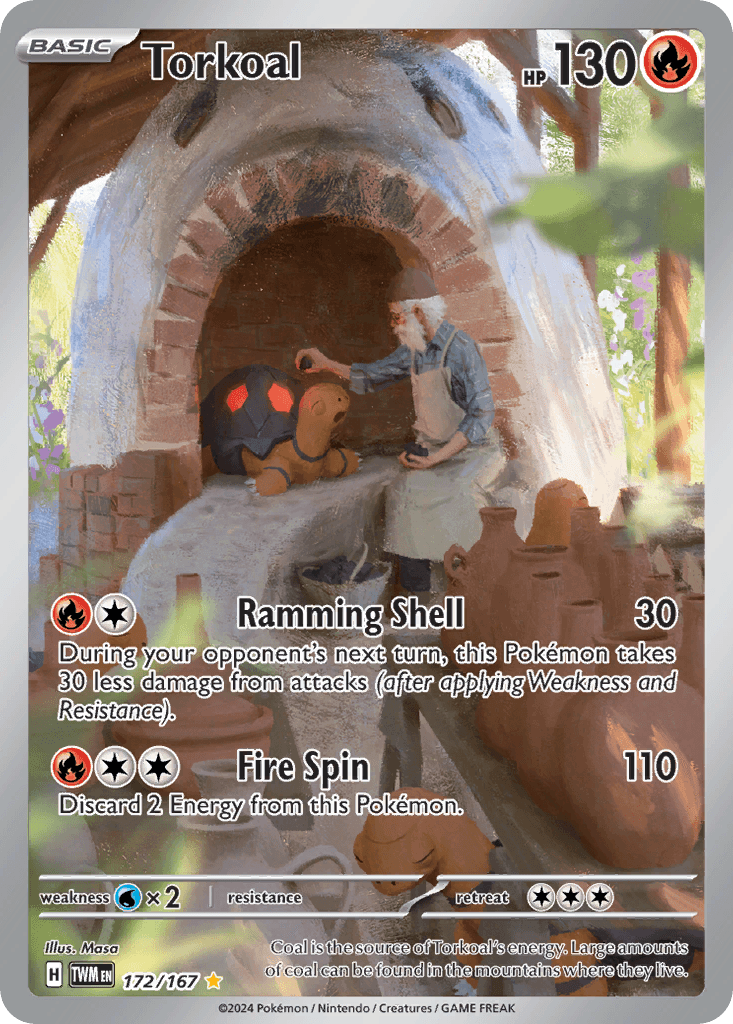 Torkoal — Twilight Masquerade Pokemon card