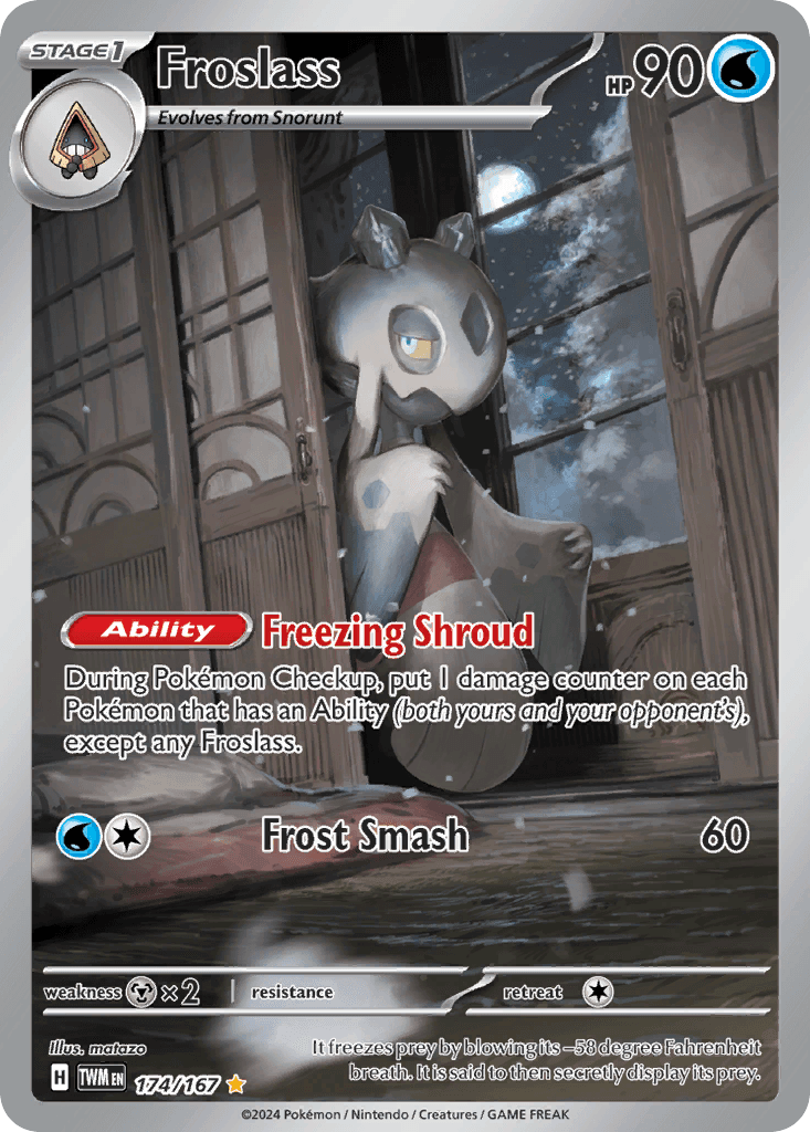 Froslass — Twilight Masquerade Pokemon card