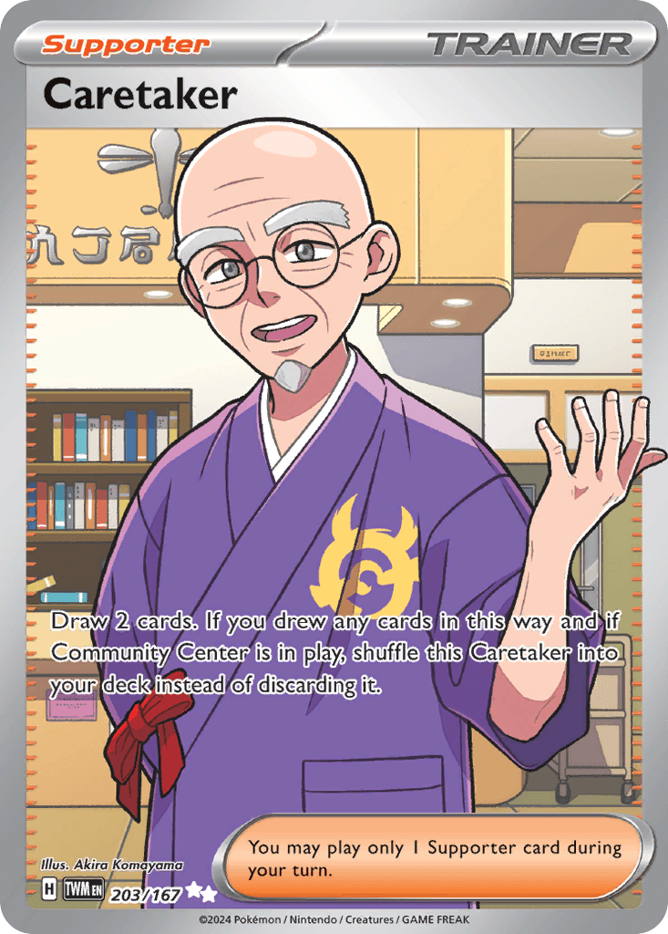 Caretaker — Twilight Masquerade Pokemon card