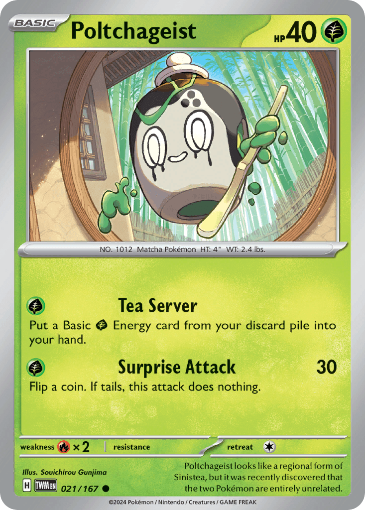 Poltchageist — Twilight Masquerade Pokemon card