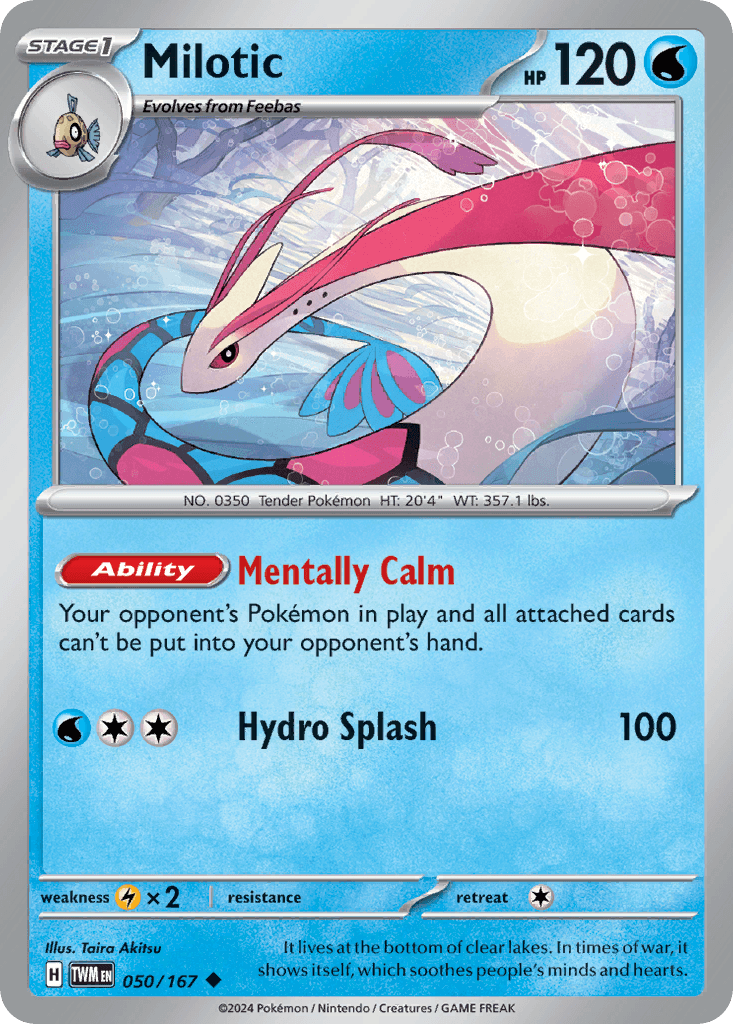 Milotic — Twilight Masquerade Pokemon card