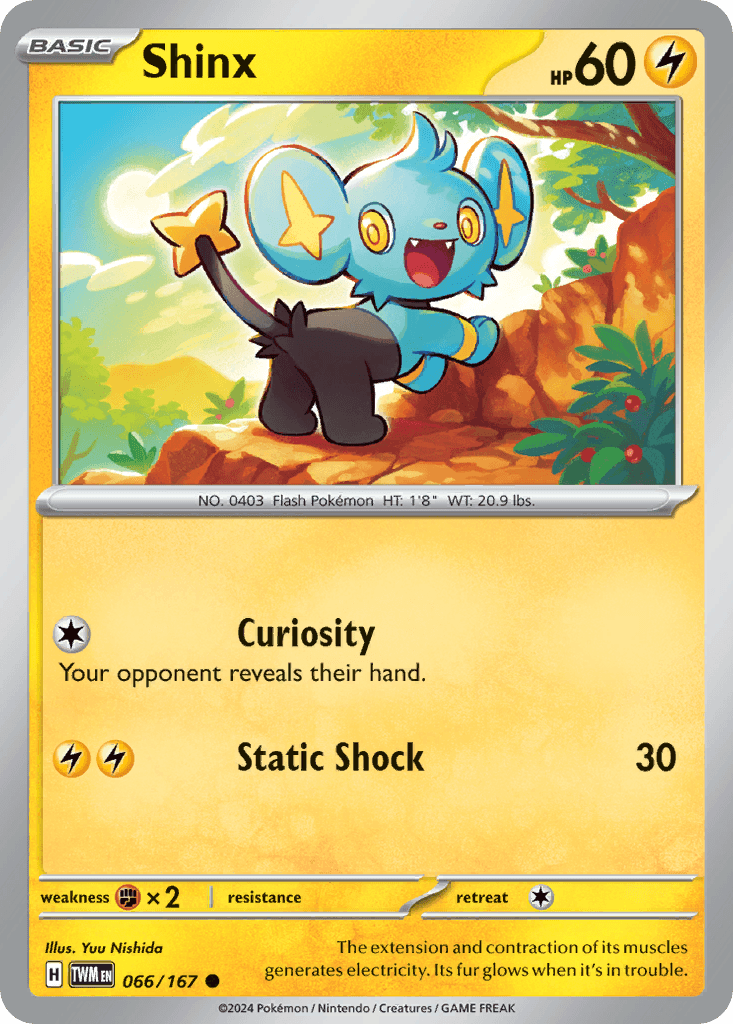 Shinx — Twilight Masquerade Pokemon card