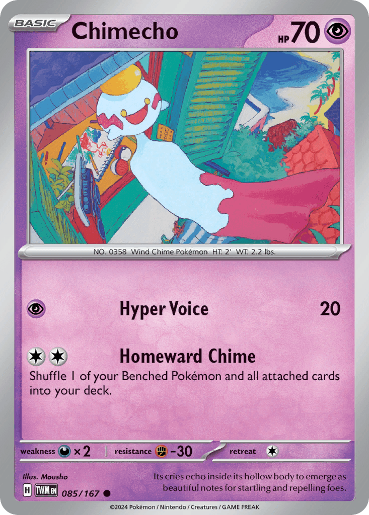 Chimecho — Twilight Masquerade Pokemon card