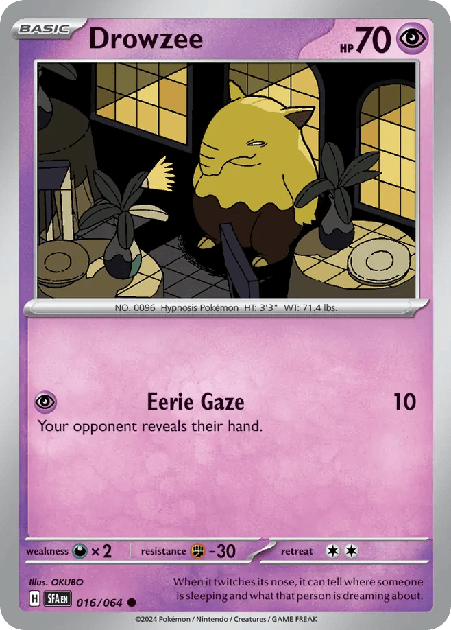 Drowzee — Shrouded Fable Pokemon card