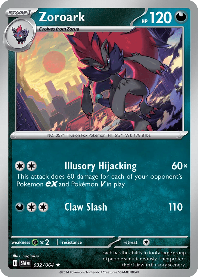 Zoroark — Shrouded Fable Pokemon card