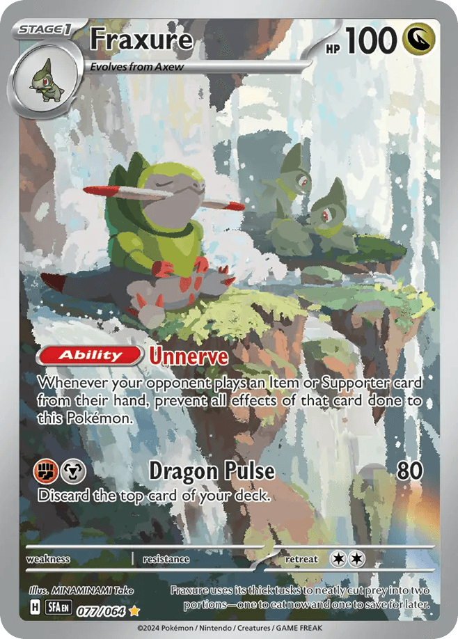 Fraxure — Shrouded Fable Pokemon card