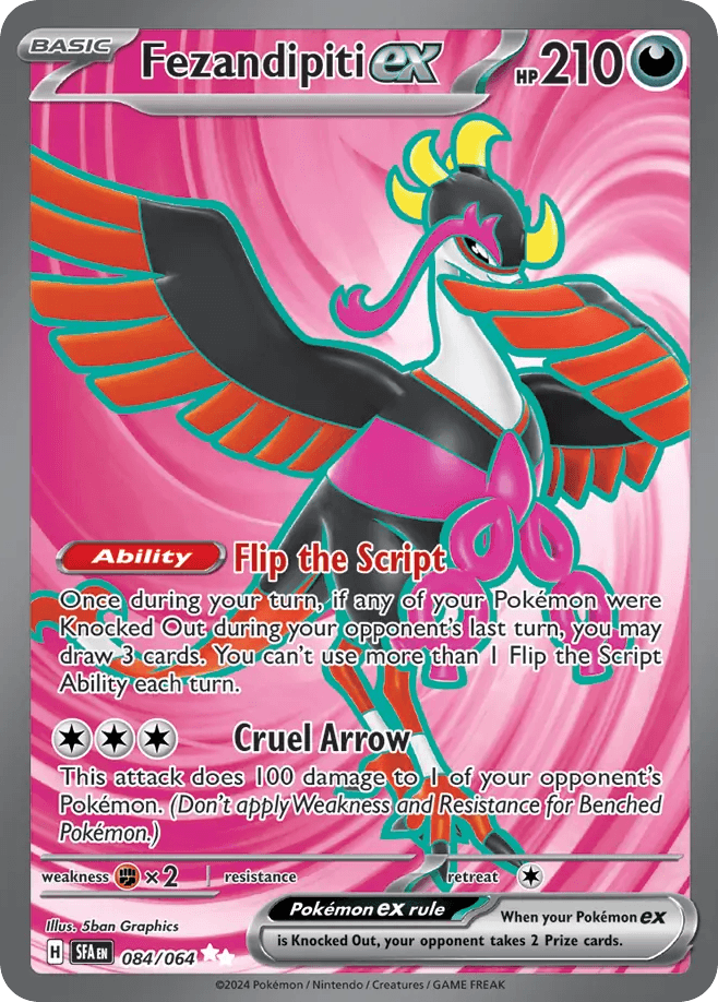 Fezandipiti ex — Shrouded Fable Pokemon card
