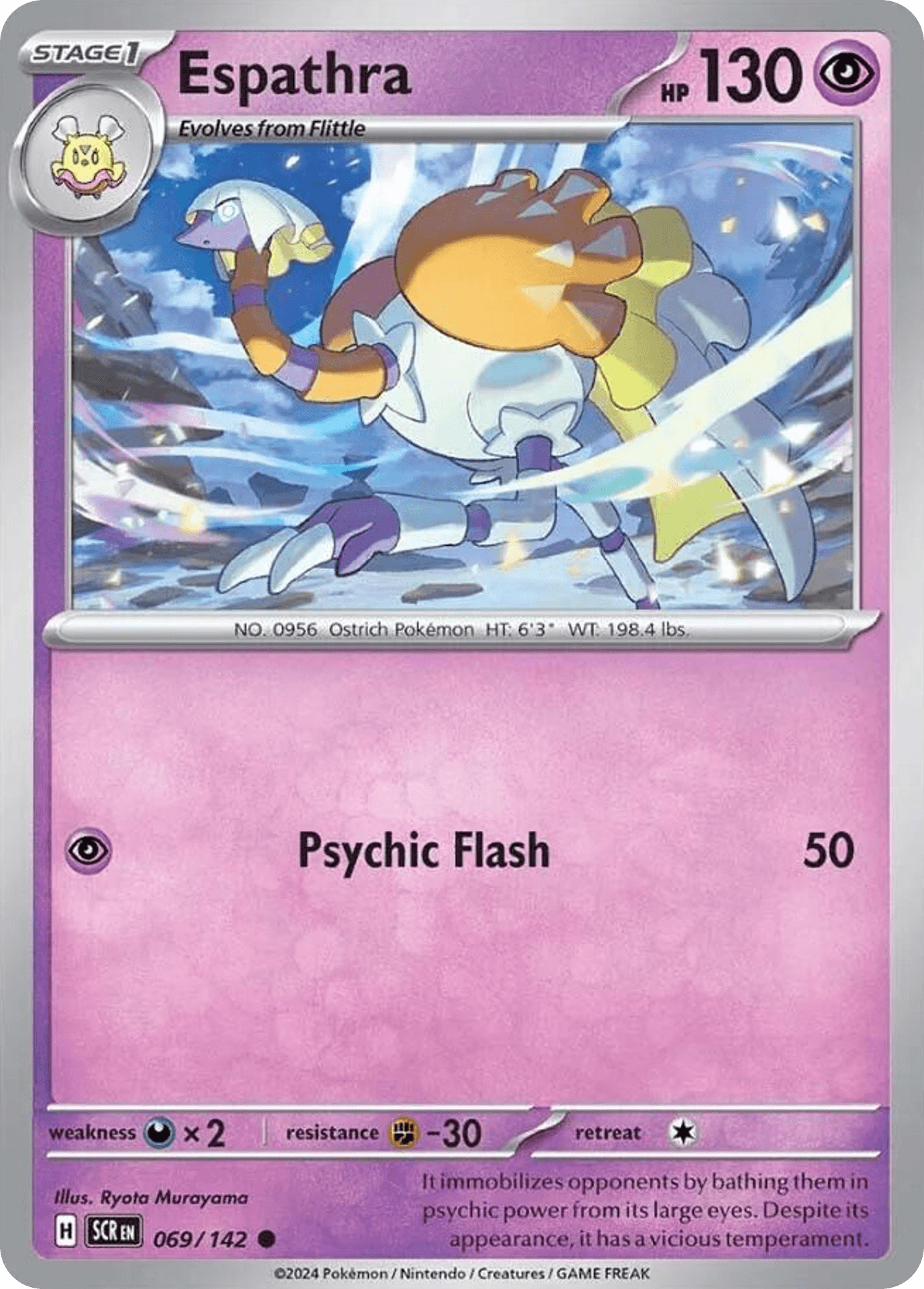 Espathra — Stellar Crown Pokemon card