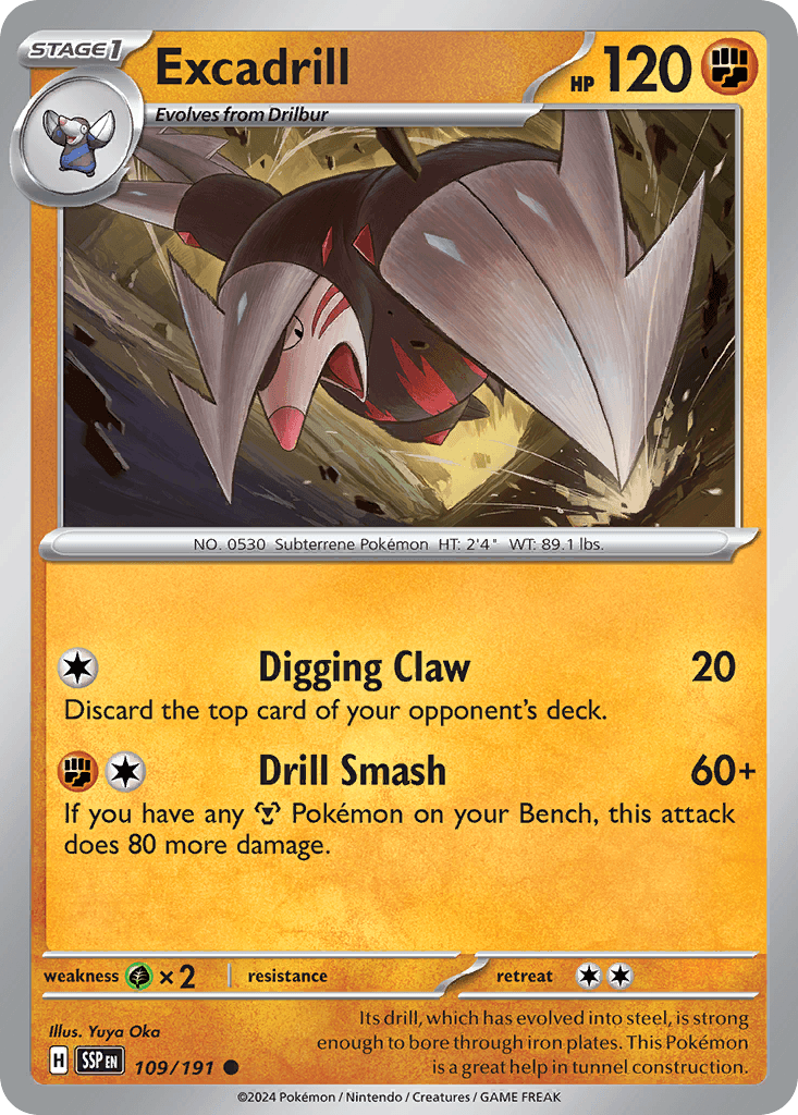Excadrill — Surging Sparks Pokemon card