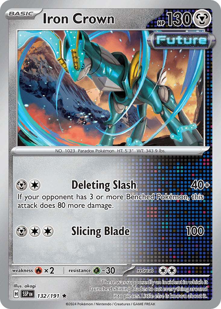 Iron Crown — Surging Sparks Pokemon card
