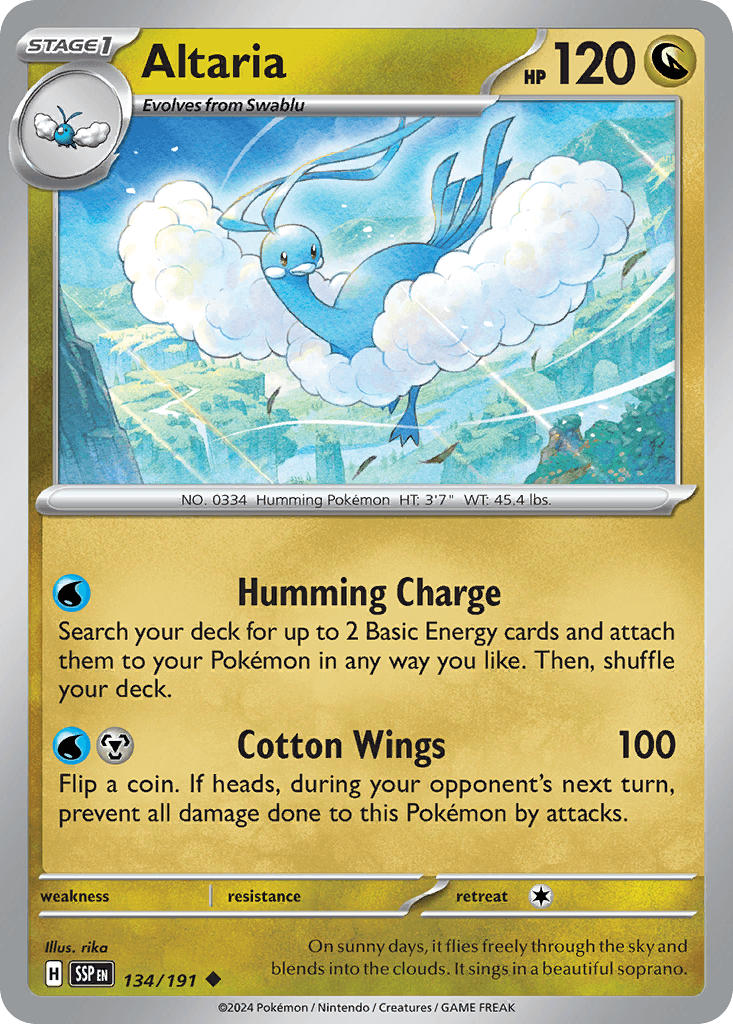 Altaria — Surging Sparks Pokemon card